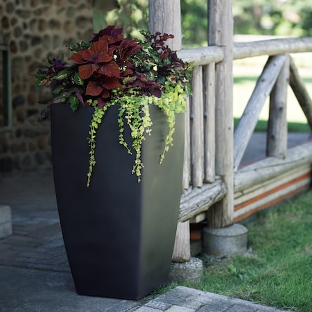 Mayne Kobi 32" Tall Planter - Black 8887-B